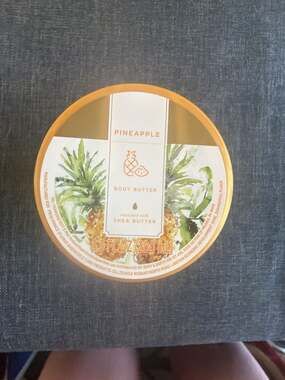 Body & Earth Pineapple Scented Body Butter Enriched with Shea Butter 6.8 fl oz